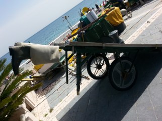 Carretto con gli stivali